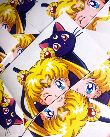 Sailor Moon & Luna Sticker