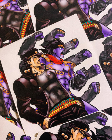 Jotaro & Star Platinum Sticker